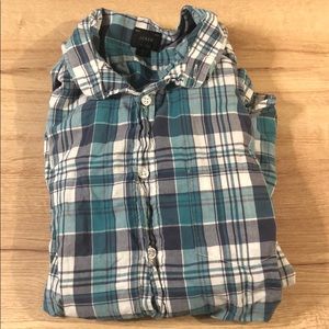 J crew long sleeve button up size large